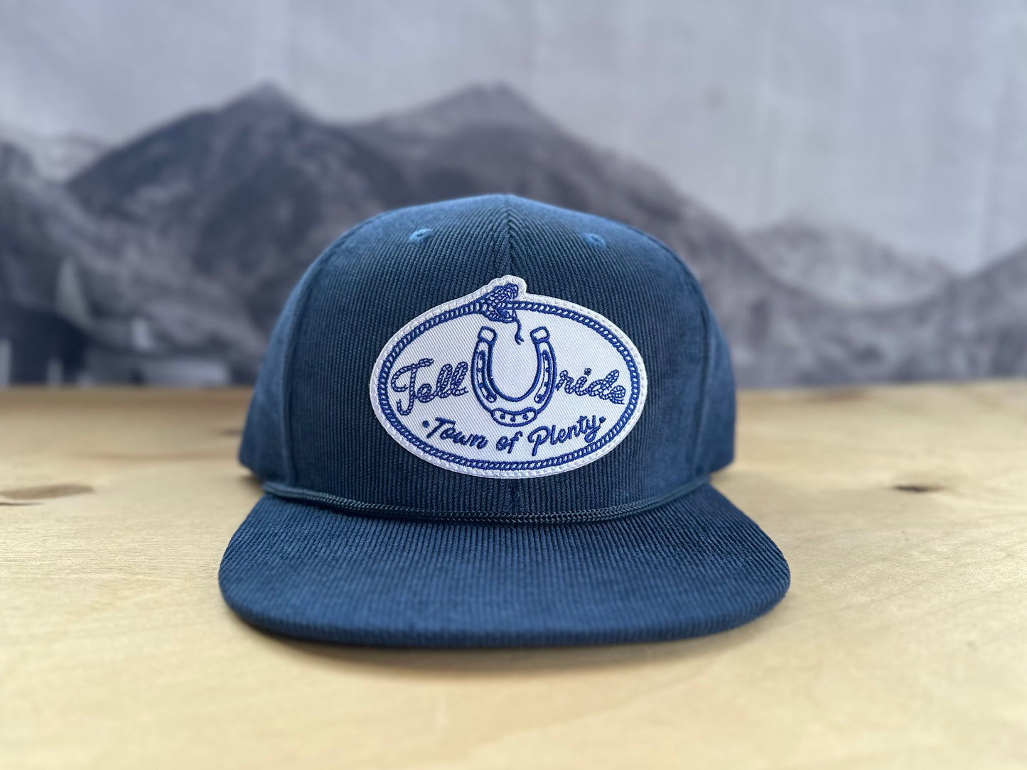 Telluride Lucky Snake Corduroy Hat - Navy Blue
