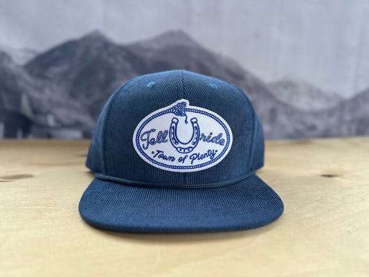 Telluride Lucky Snake Corduroy Hat - Navy Blue