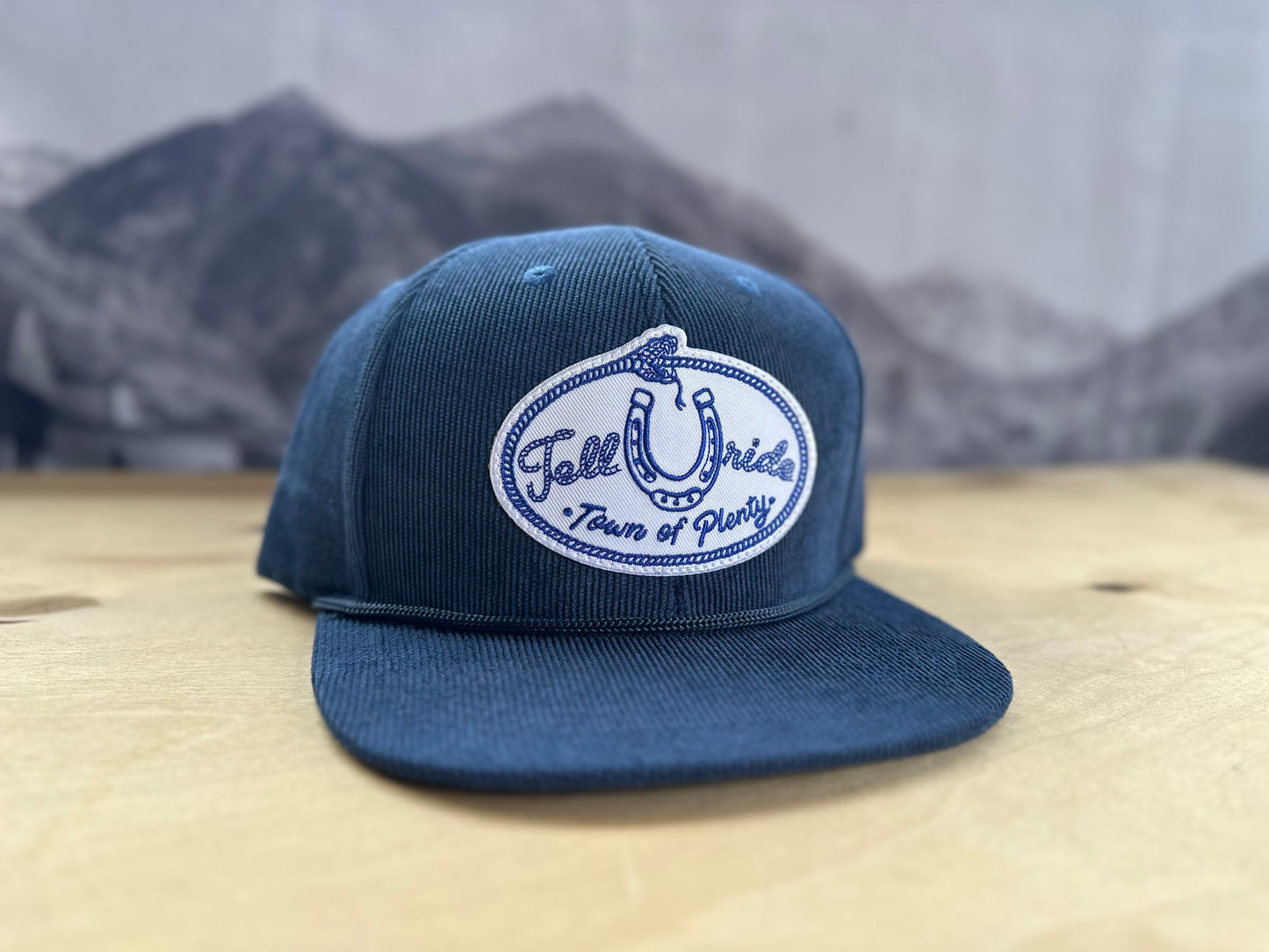 Telluride Lucky Snake Corduroy Hat - Navy Blue