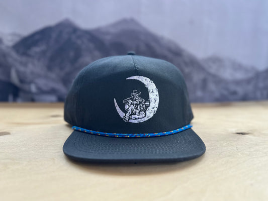 Cowboy Moon Rope Hat - Black