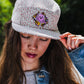Octopus String Band Camp Hat - Pink Cheetah