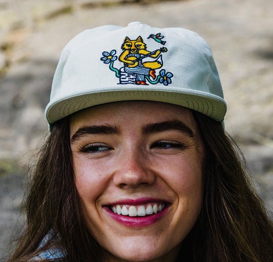 Banjo Fox Ripstop Cotton Hat - White
