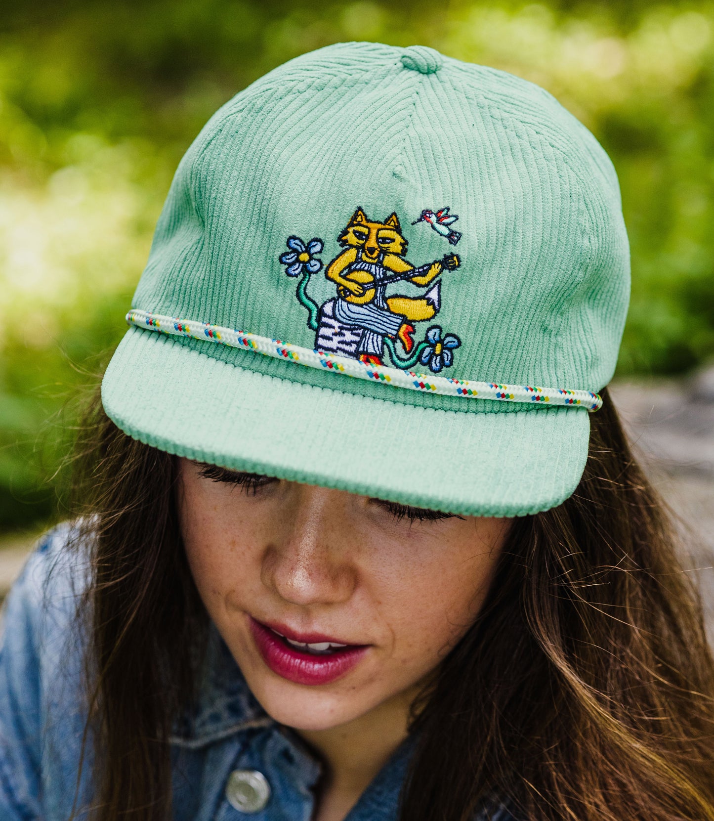 Banjo Fox Corduroy Hat - Sage