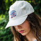 Ski Telluride Gondola Corduroy Baseball Hat- White