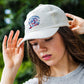 Ski Telluride Gondola Corduroy Baseball Hat- White