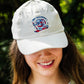 Ski Telluride Gondola Corduroy Baseball Hat- White