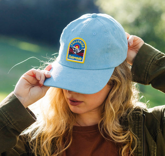 Telluride Town Blue Corduroy Dad Hat