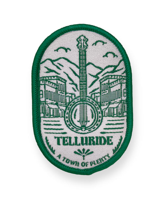 Telluride Banjo Bluegrass Patch Green