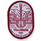 Telluride Banjo Bluegrass Patch Red