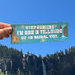High In Telluride Bumper Sticker