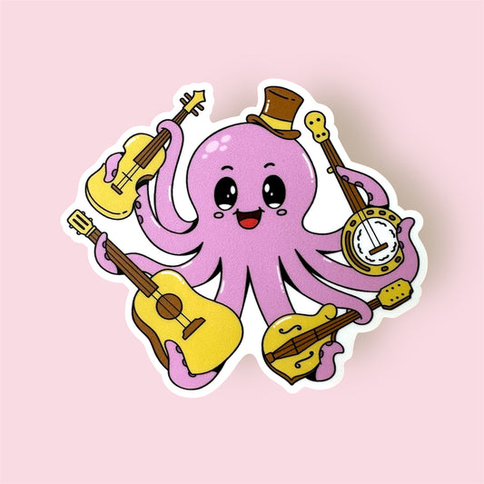 Octopus String Band Stickers (2)