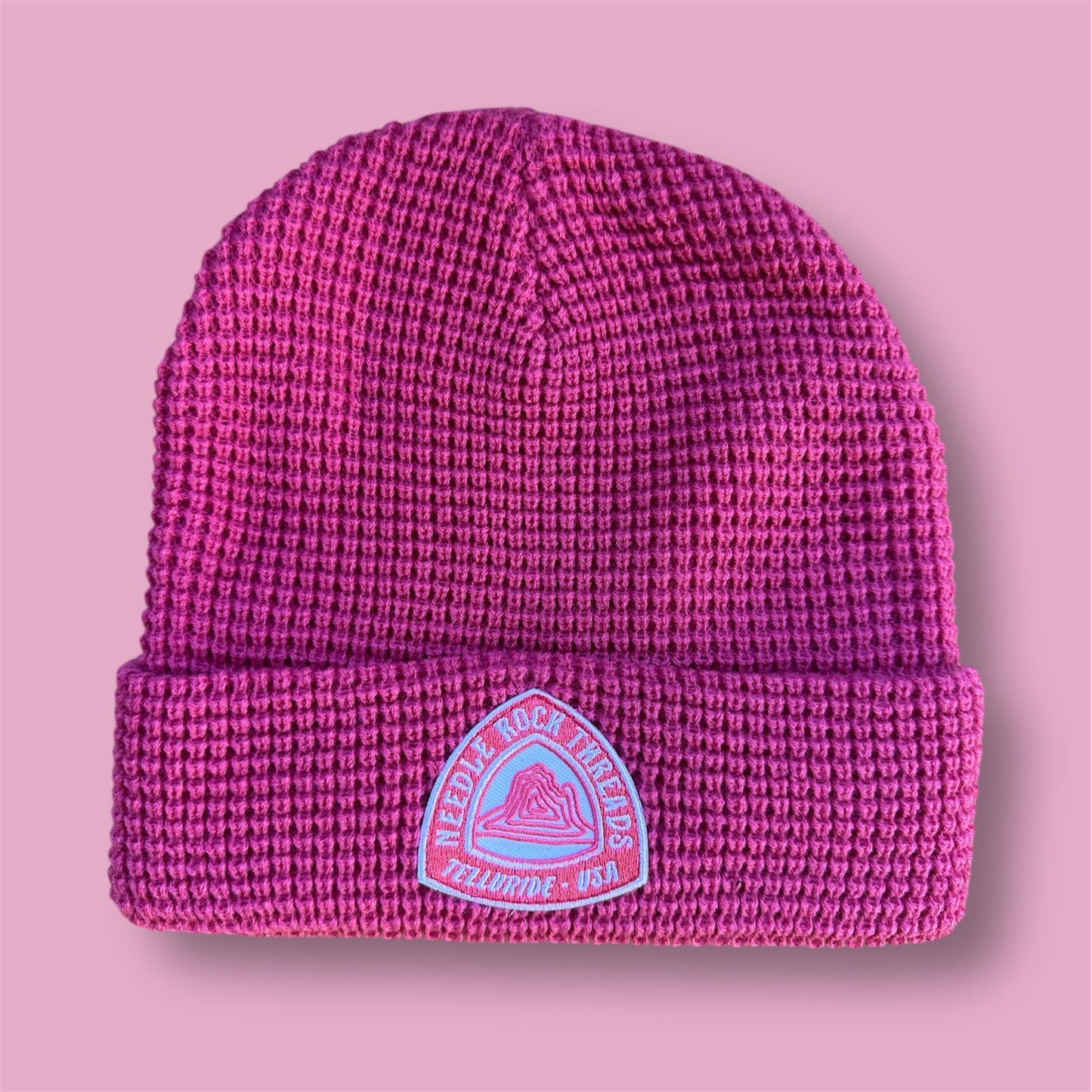 Needle Rock Threads Beanie Hat- Mauve Pink