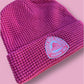 Needle Rock Threads Beanie Hat- Mauve Pink
