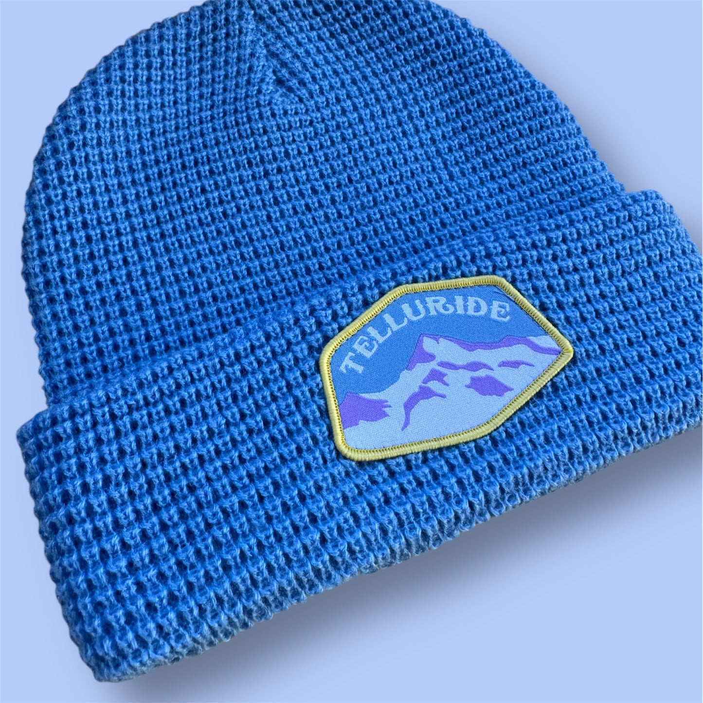 Telluride Wilson Waffle Beanie Hat- Powder Blue