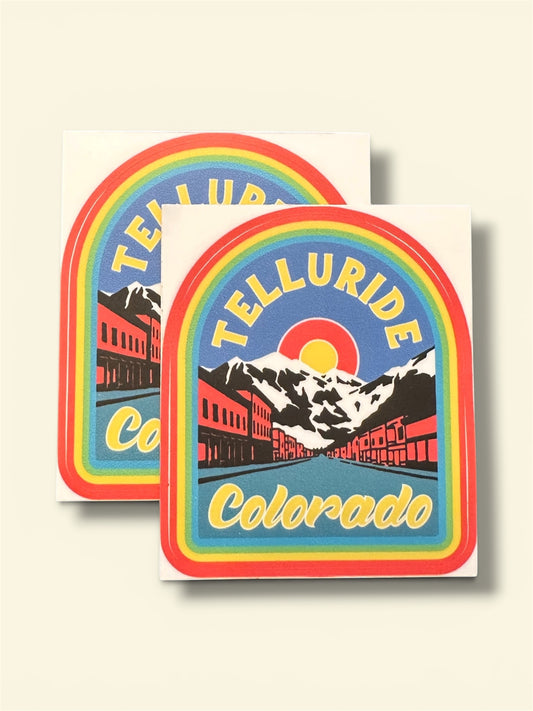 Telluride Rainbow Town Sticker (2)