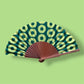 Phish Donut Hand Fan Green + Gold