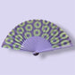 Donut Hand Fan Violet + Green