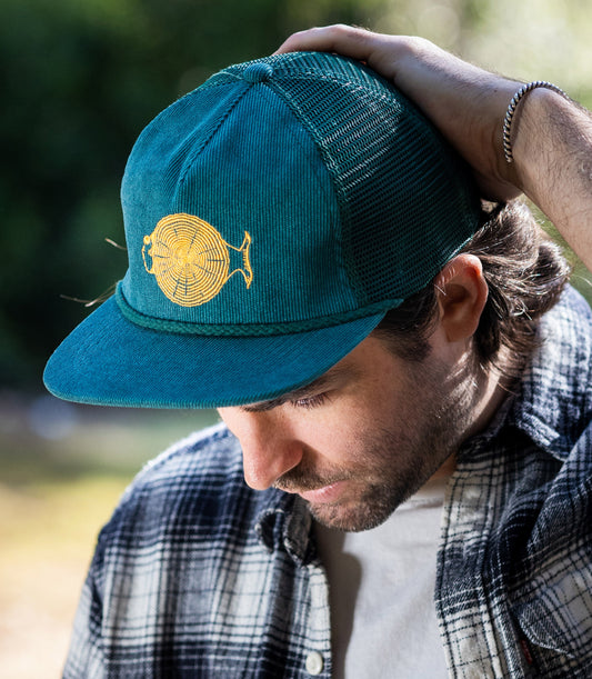 Timber Fish Corduroy Mesh Trucker Hat