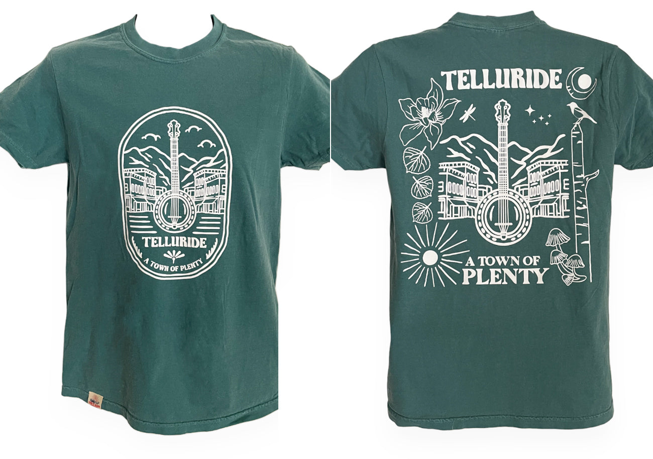 Telluride Banjo T Shirt Green