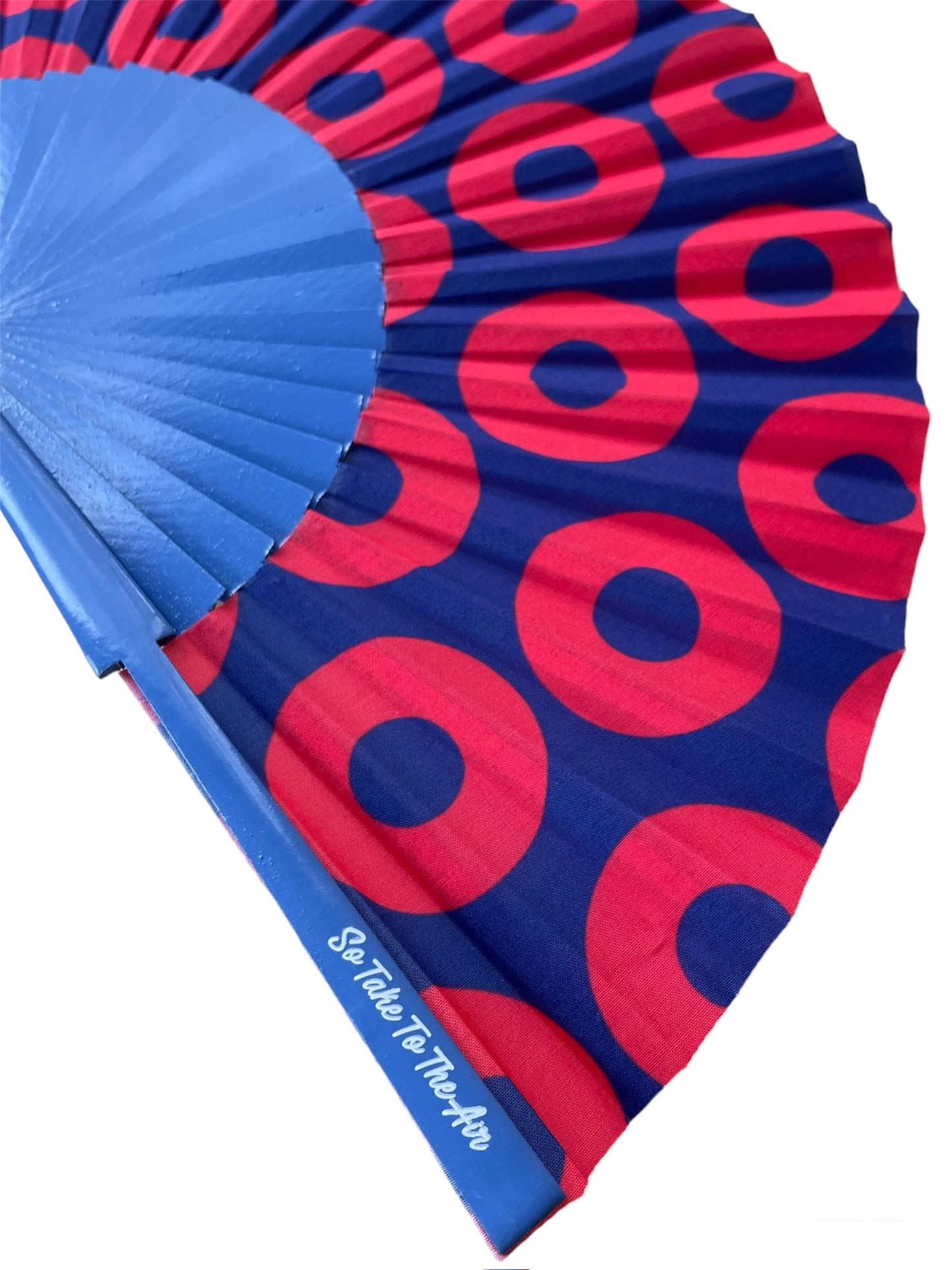 Fishman Donut Hand Fan Blue