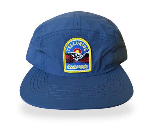 Telluride Colorado Nylon Camp Hat- Blue
