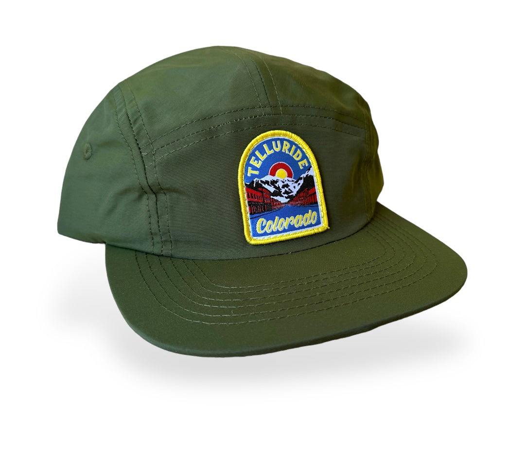 Telluride Colorado Nylon Camp Hat- Green