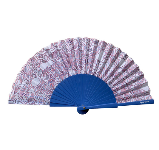 Bluegrass Topography Hand Fan 3D