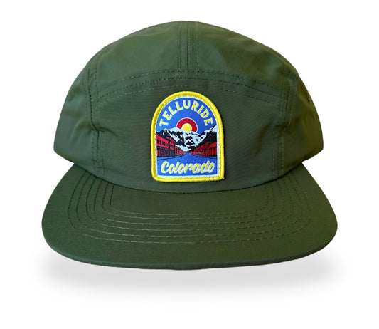 Telluride Colorado Nylon Camp Hat- Green