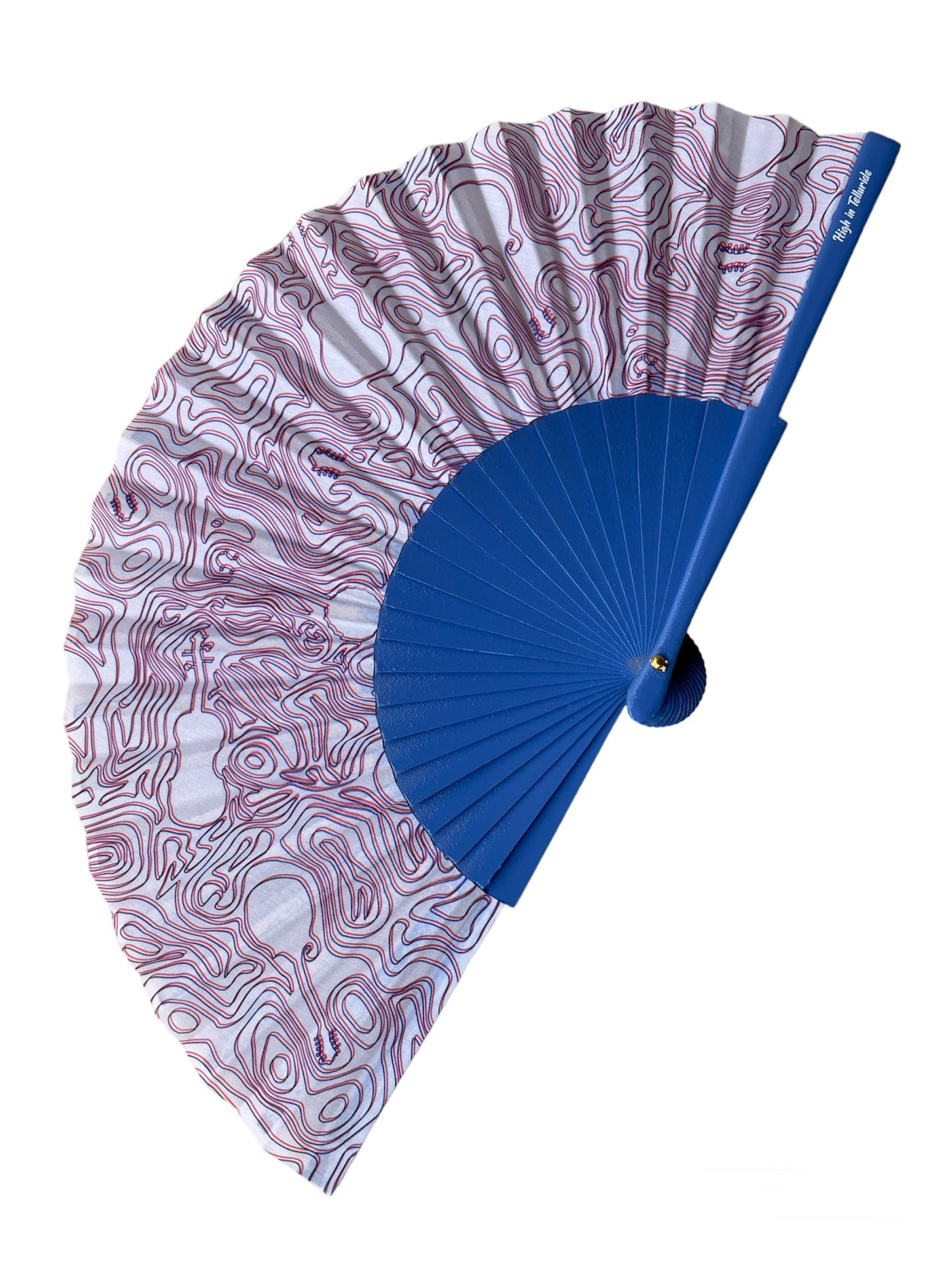 Bluegrass Topography Hand Fan 3D