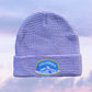 Telluride Waffle Knit Beanie Hat- Lilac Purple