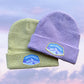 Telluride Waffle Knit Beanie Hat- Lilac Purple