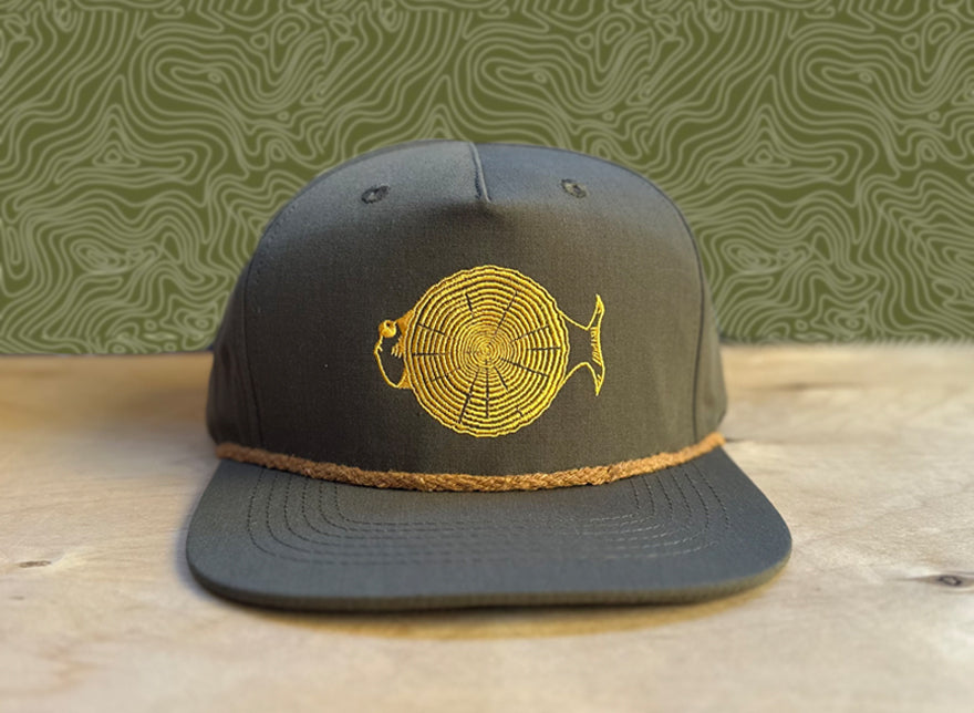 Timber Fish Rope Hat - Olive Green