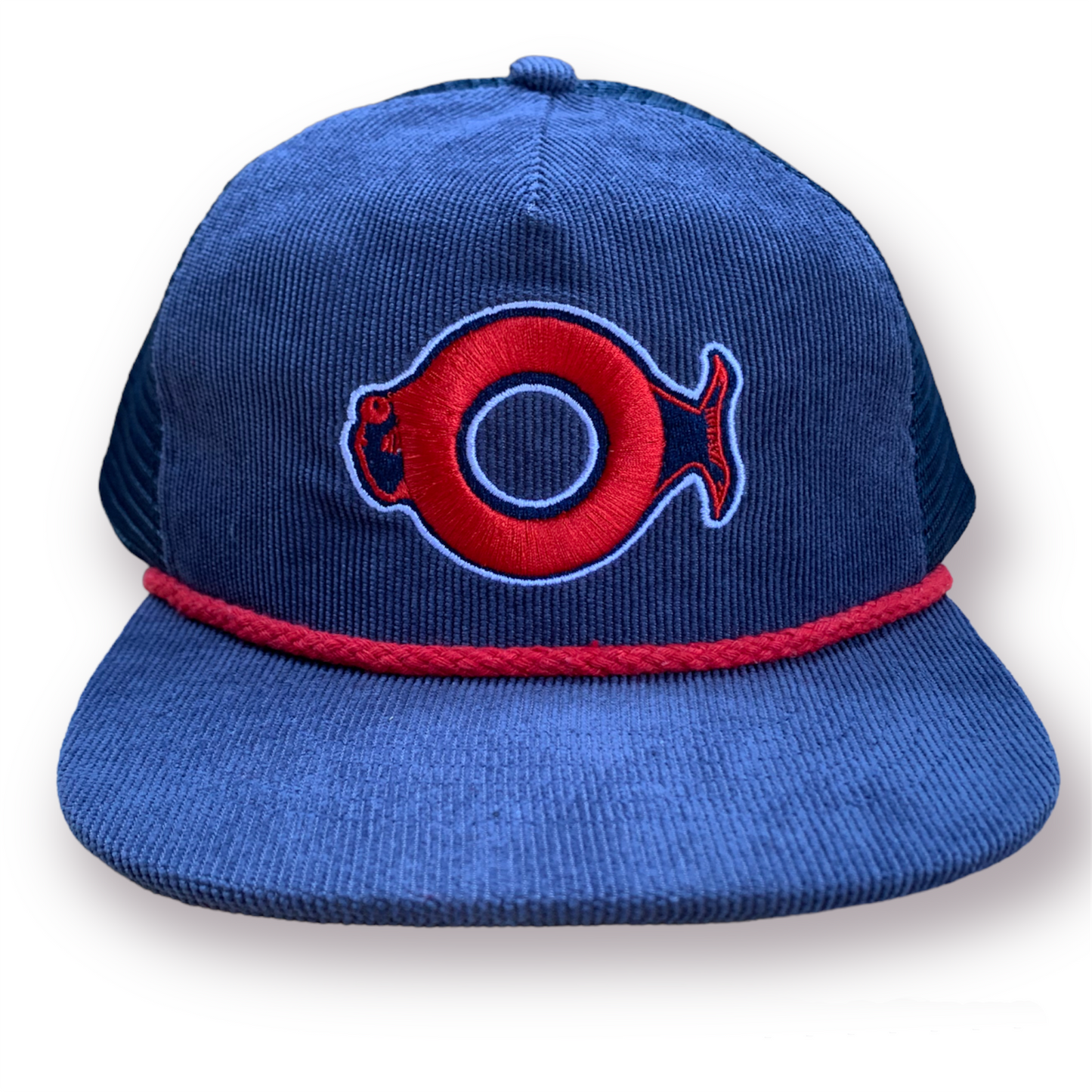 Donut Fish Corduroy Mesh Trucker Hat