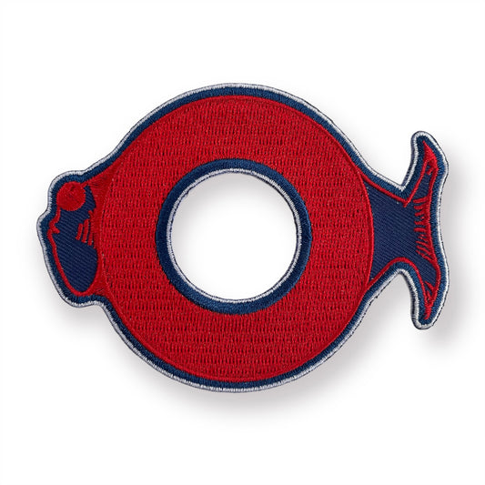 Donut Fish Iron-on Patch - 4"