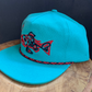 Native Fish Canvas Hat- Teal