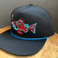 Native Fish Canvas Hat- Black