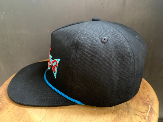 Native Fish Canvas Hat- Black