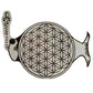 Mandala Fish Sticker Clear Black (2)