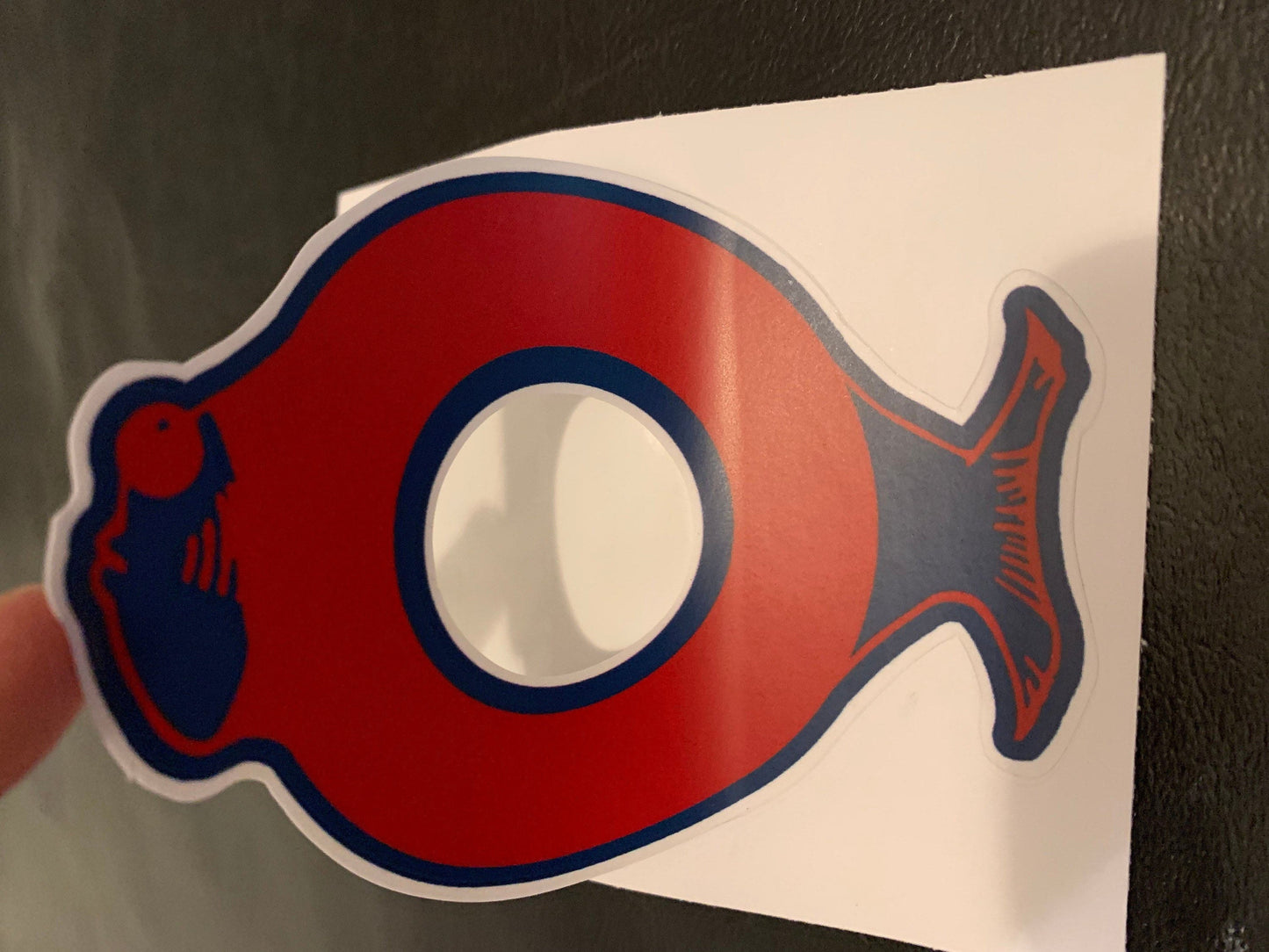 Donut Fish Logo Stickers - 4"