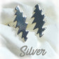 Silver Bolt Stud Earrings