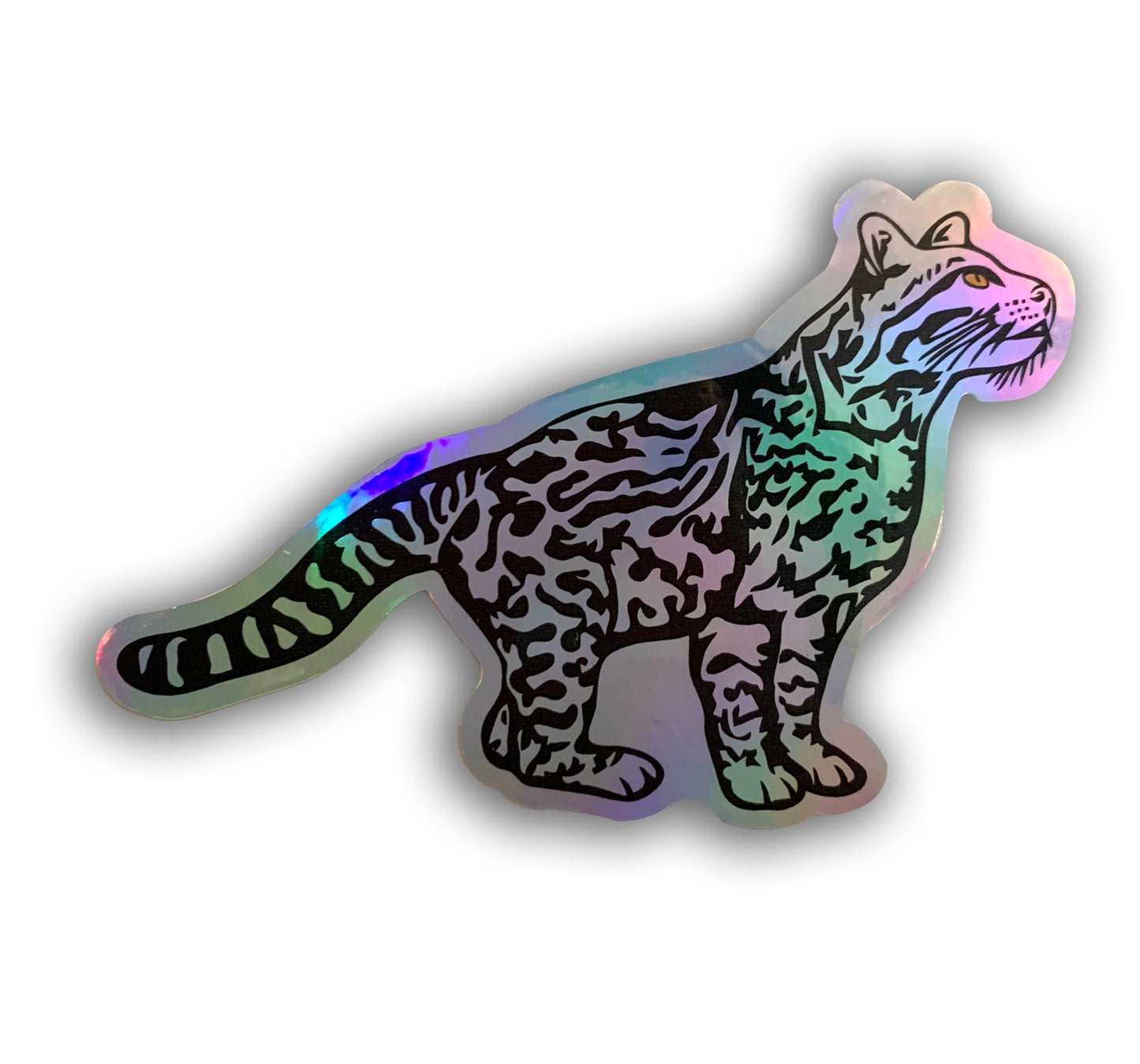 Holagraphic Ocelot Sticker