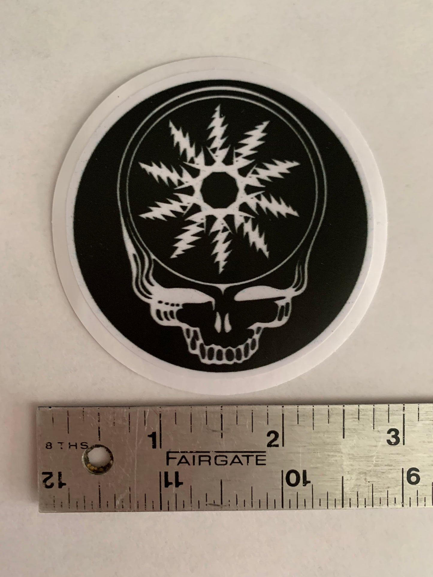 Dead Skull Snowflake Sticker (2)