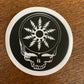 Dead Skull Snowflake Sticker (2)