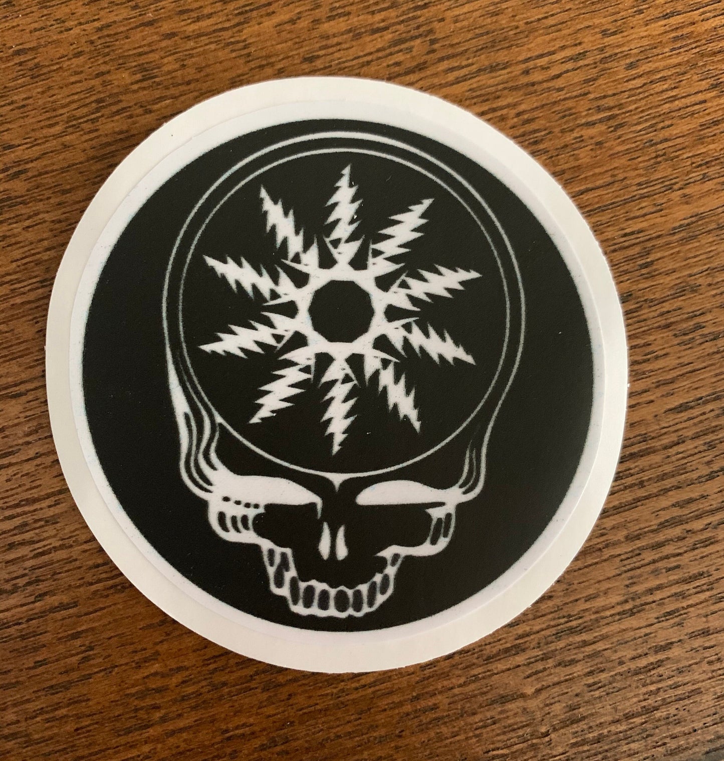 Dead Skull Snowflake Sticker (2)