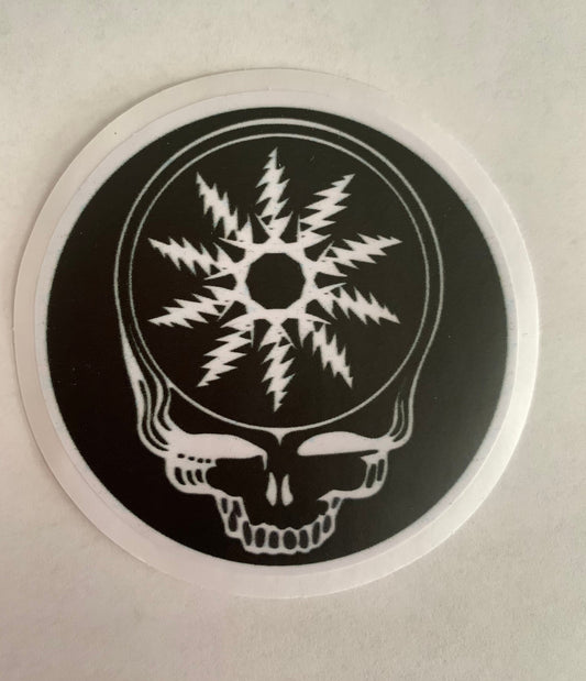 Dead Skull Snowflake Sticker (2)