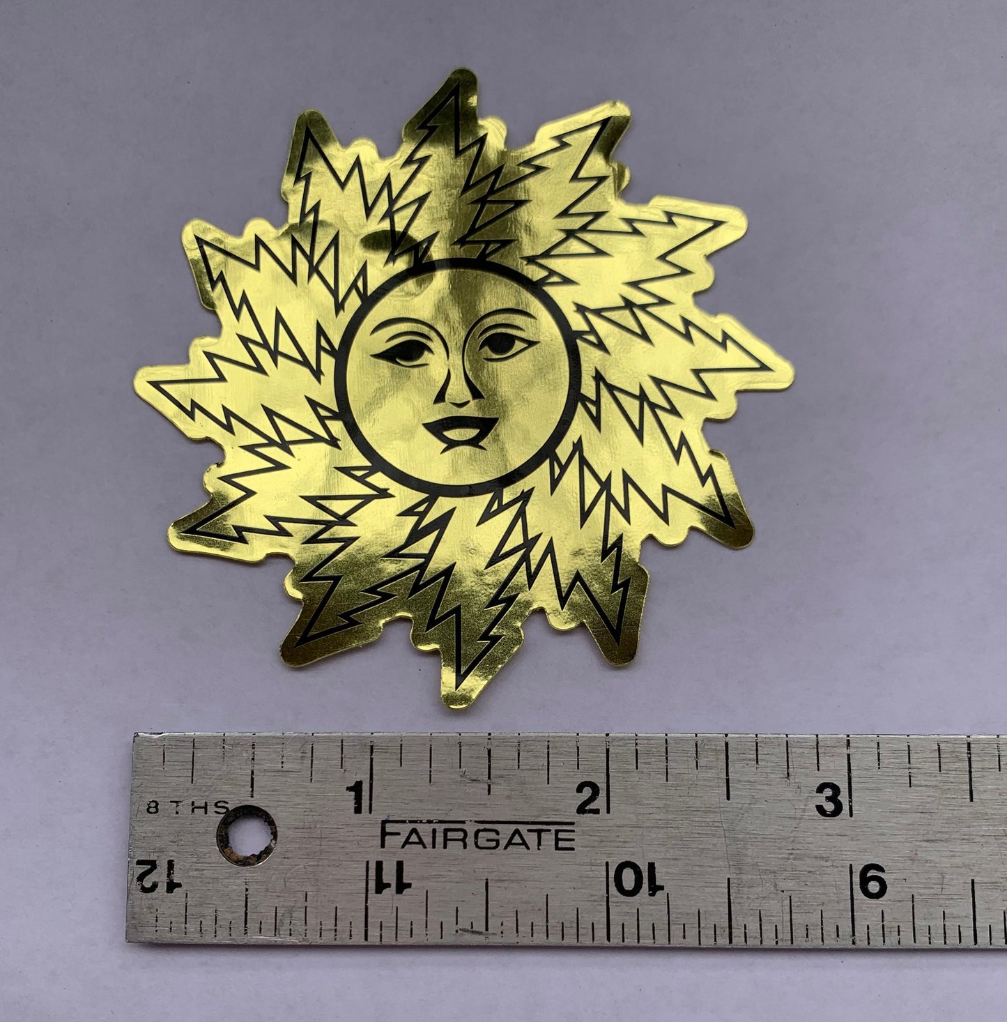Dead Bolt Orange Sunshine Stickers Gold (2)