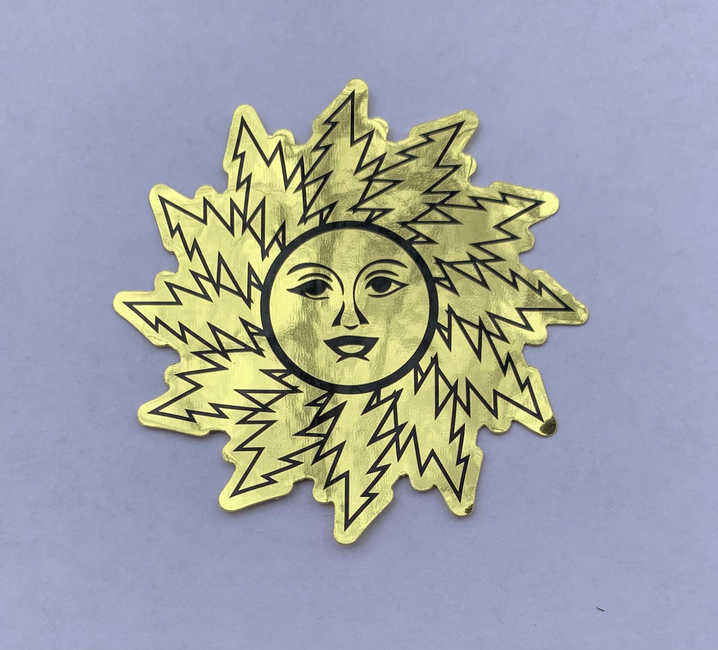 Dead Bolt Orange Sunshine Stickers Gold (2)