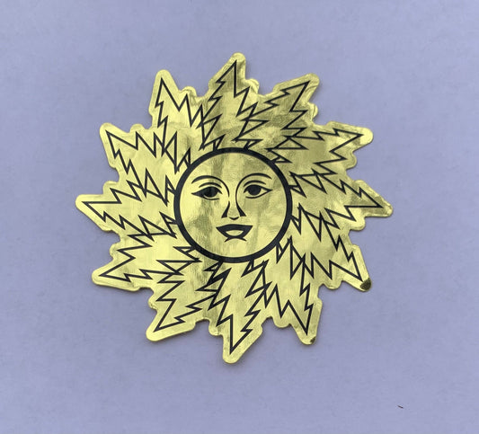 Dead Bolt Orange Sunshine Stickers Gold (2)