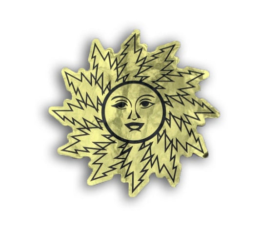 Dead Bolt Orange Sunshine Stickers Gold (2)