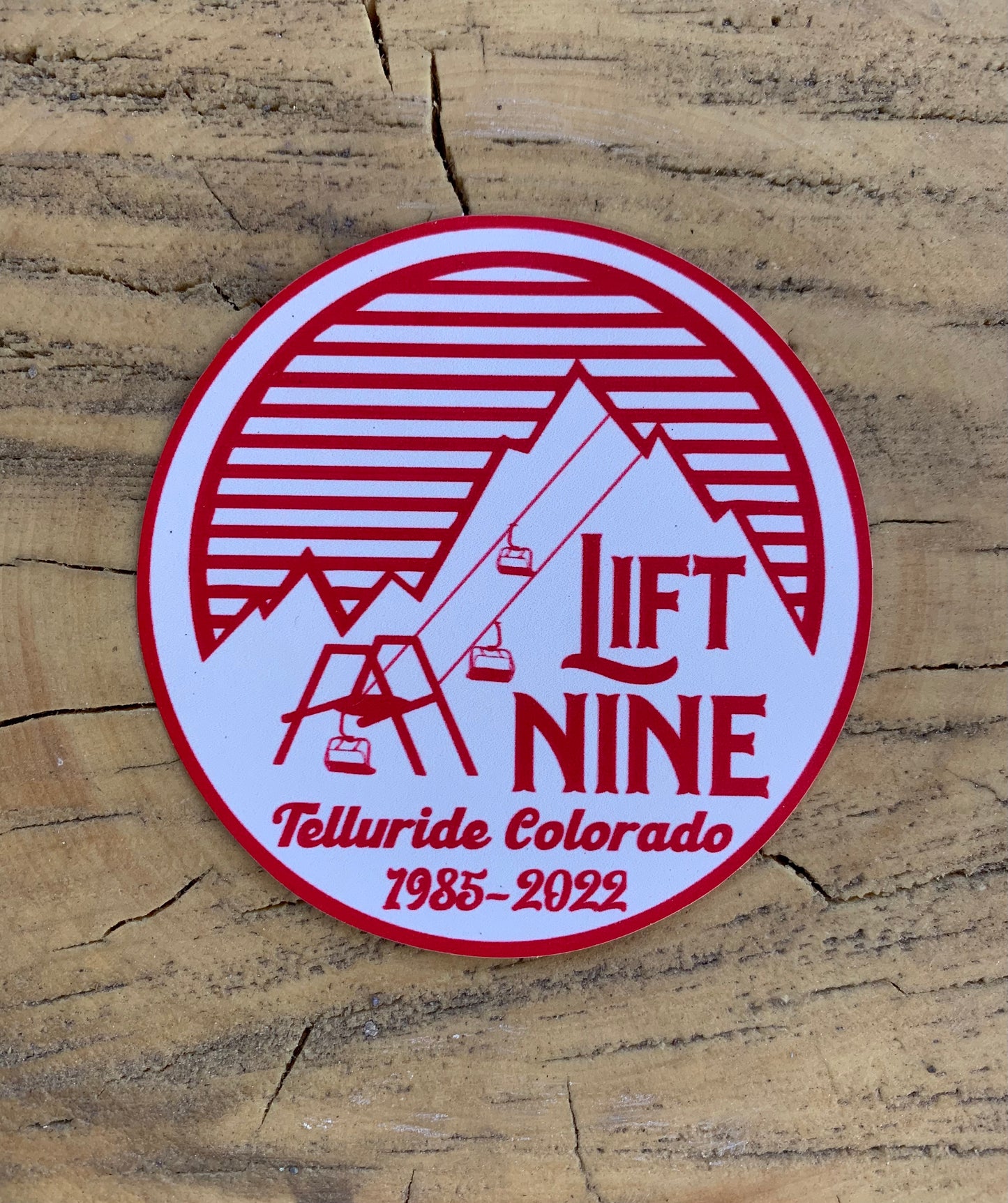 Lift 9 Ski Telluride Colorado Stickers (2)